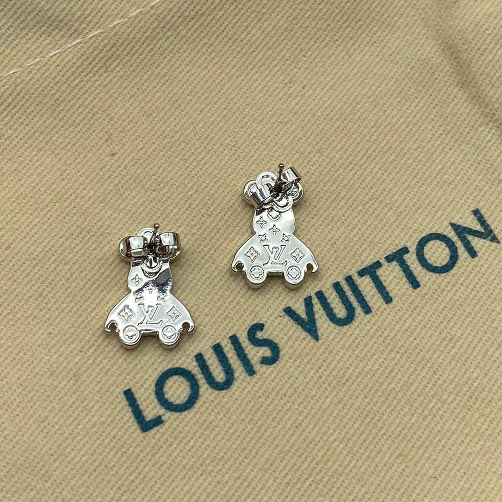 Louis Vuitton Bear Earrings - 18K Gold