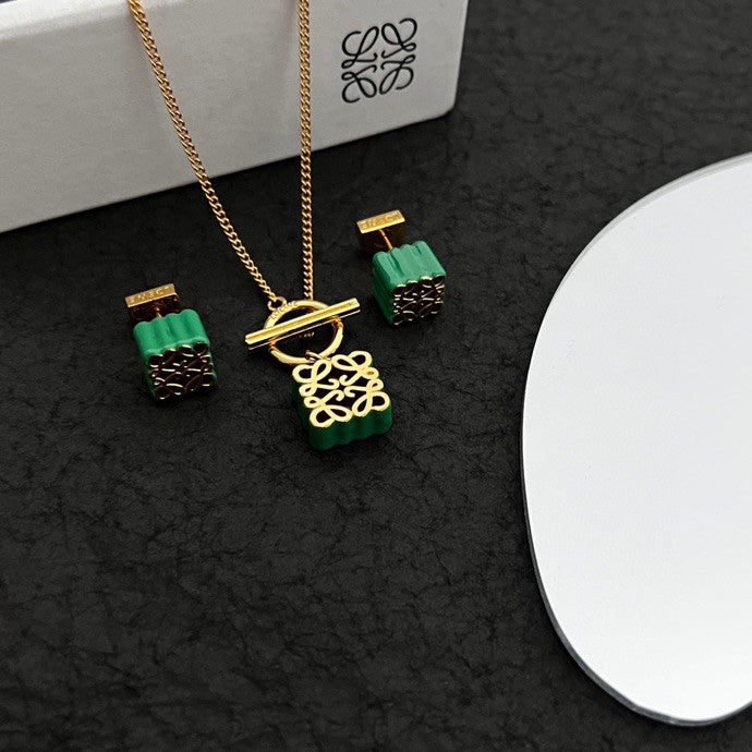 LOEWE Anagram Pendant Necklace