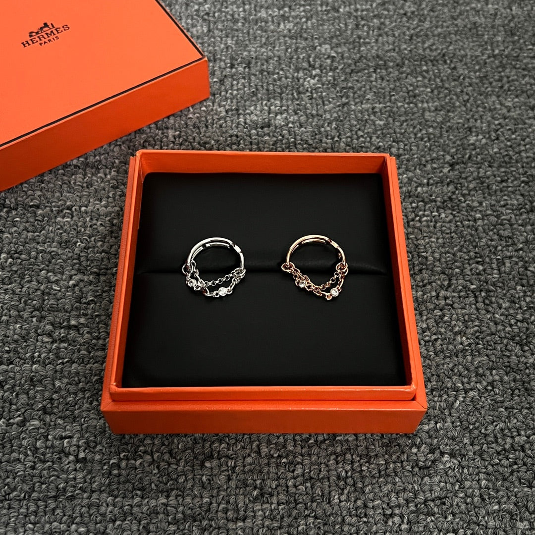 Hermes Chaine D'Ancre Chaos Ring - 18K Gold
