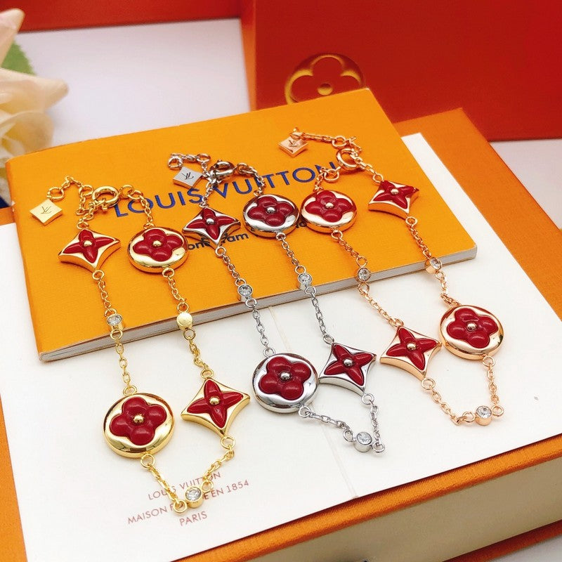 Louis Vuitton Blossom Red Flower Bracelet