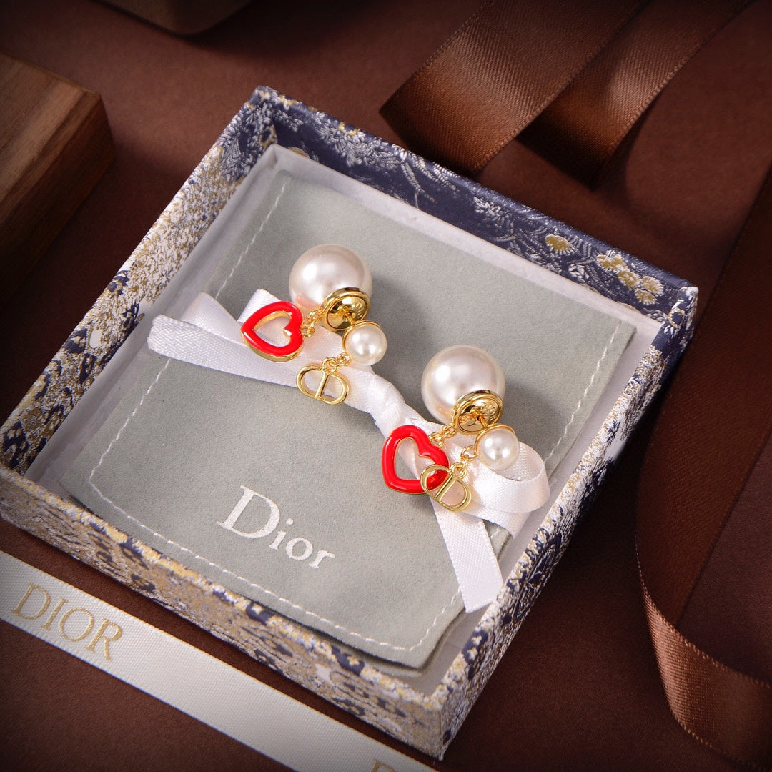 Dior Heart Valentine Earrings