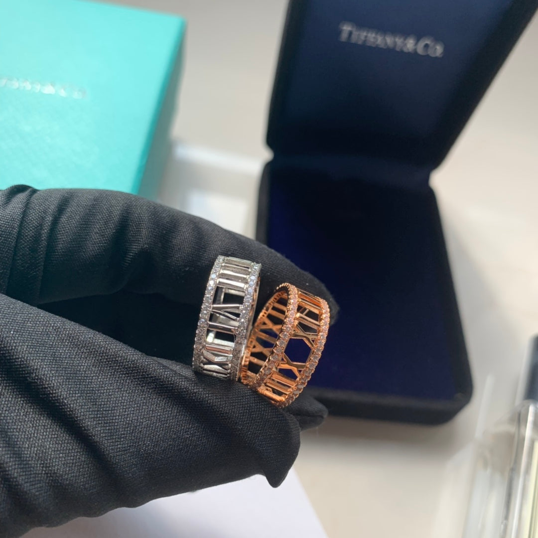 Tiffany Atlas Moissanite Ring - 18K Rose Gold