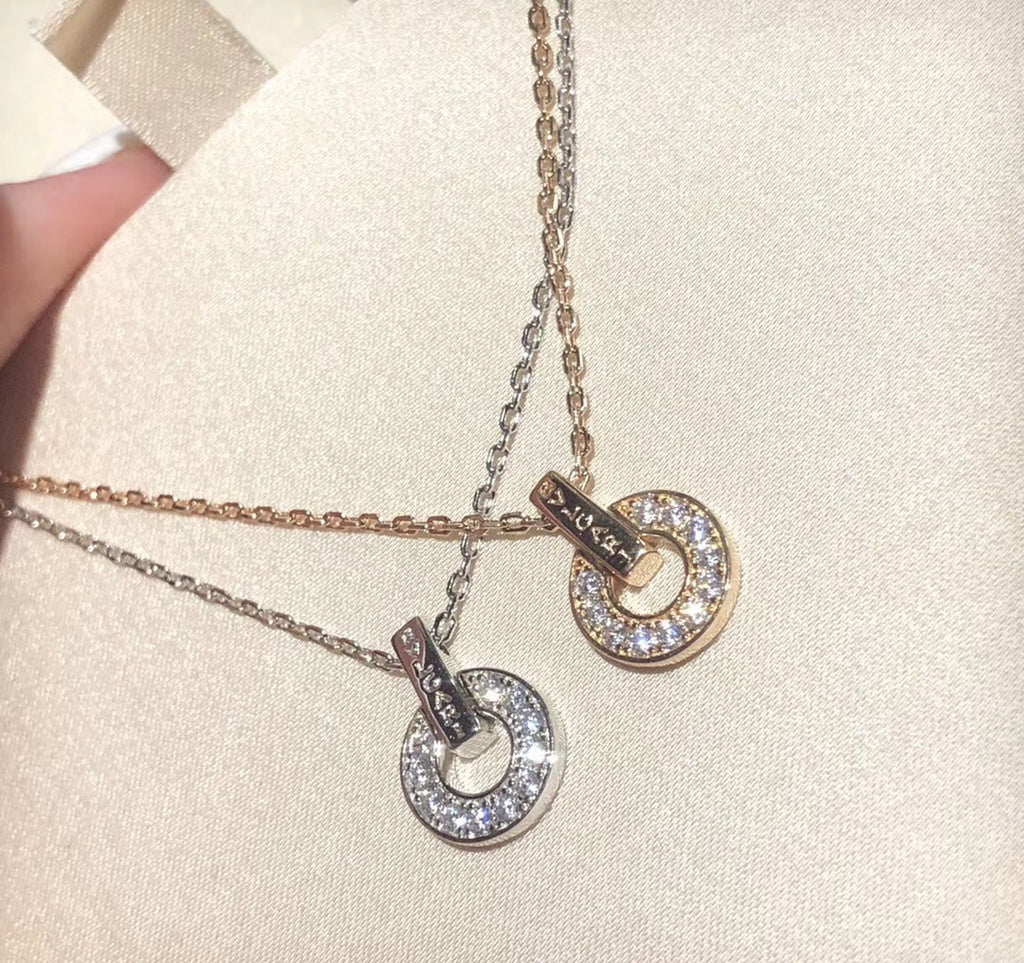 Bvlgari Moissanite Necklace - 18K Gold