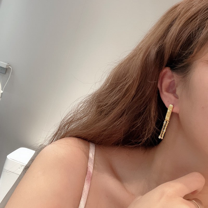Hermes Diamond Kelly Gavroche Earrings