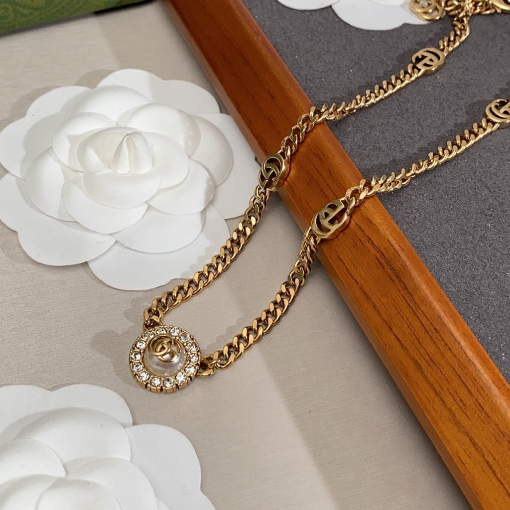 Gucci Double G Flower Necklace
