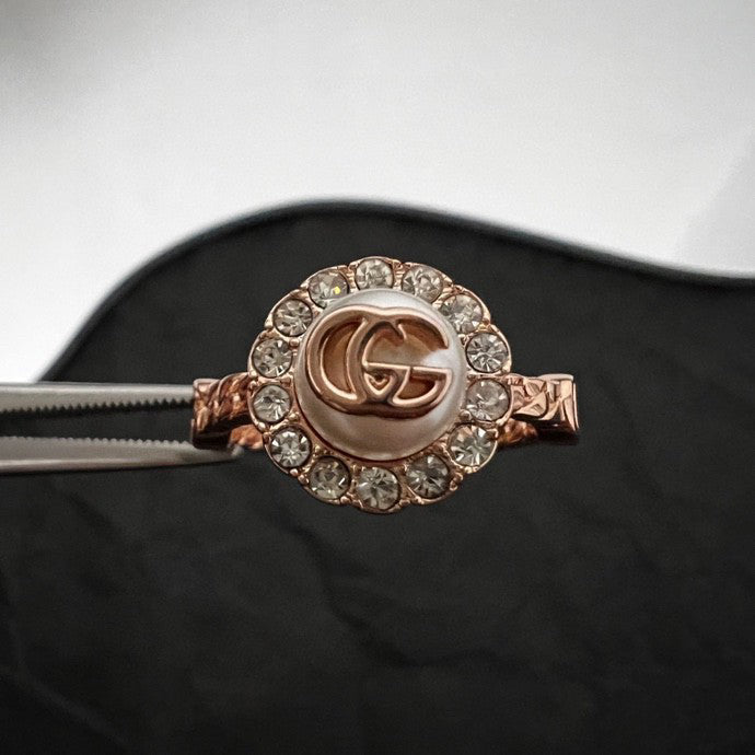 Gucci Double G Pearl Ring - 18K Gold