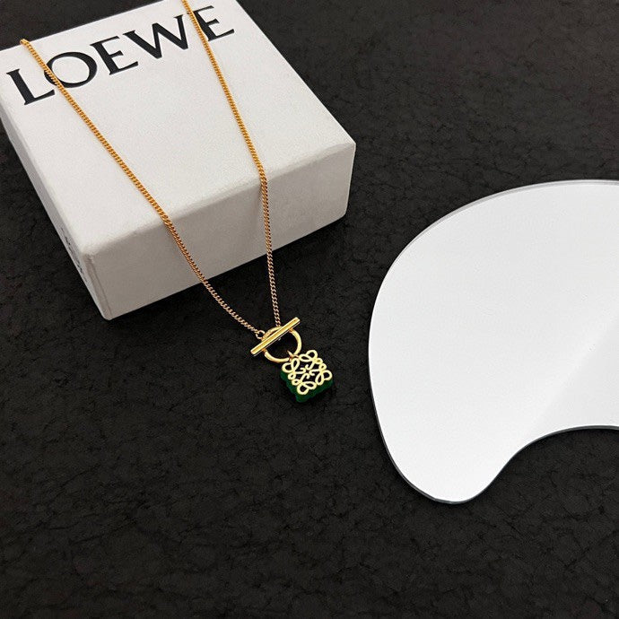 LOEWE Anagram Pendant Necklace