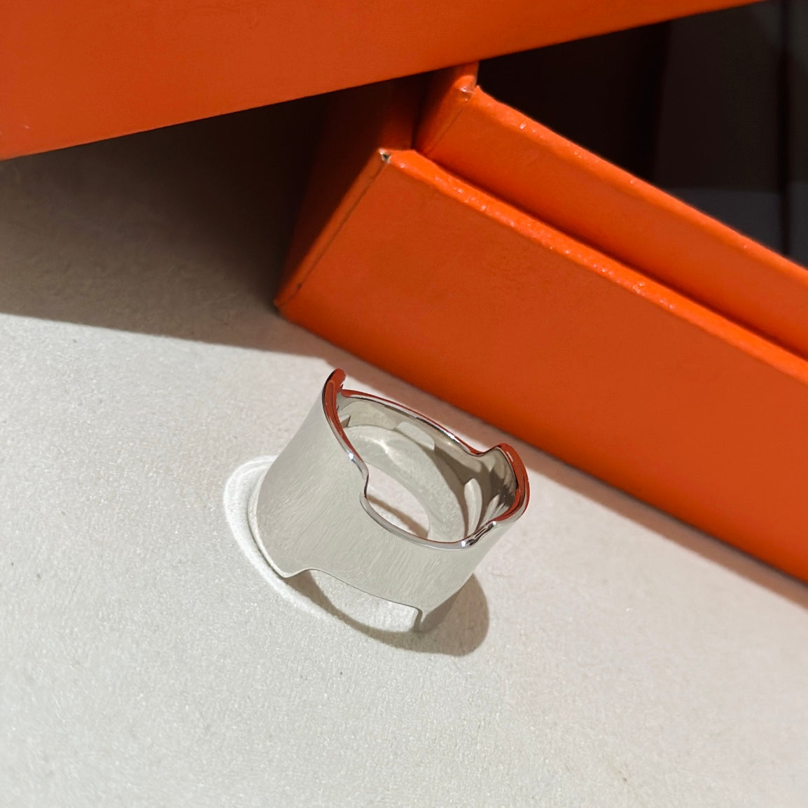 Hermes Amazone Large Ring - 18K White Gold