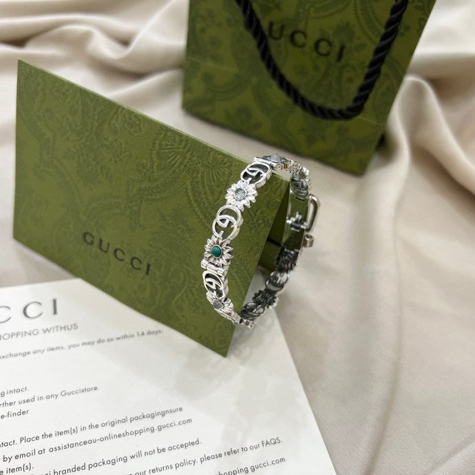Gucci Double G Flowers Bracelet