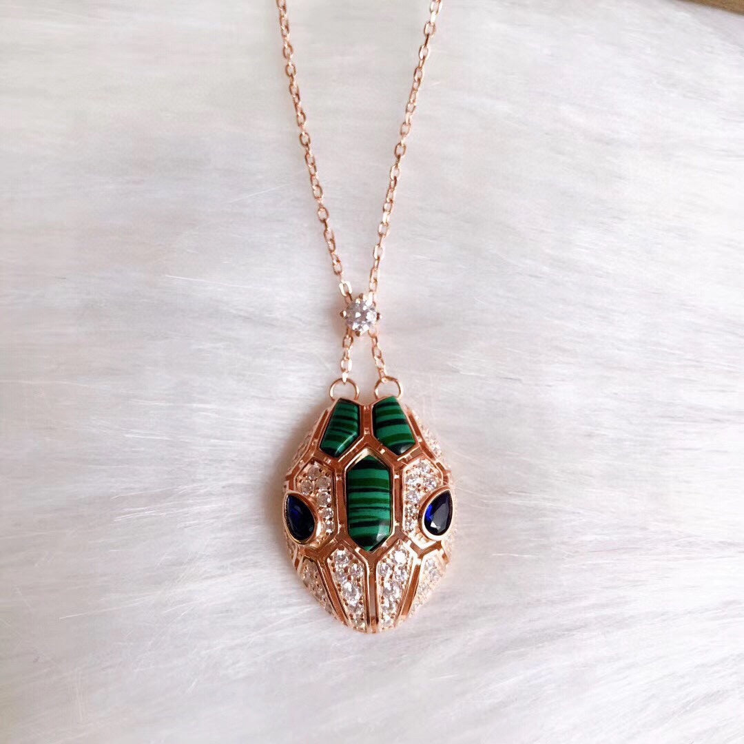 Bvlgari Serpenti Malachite Necklace - 18K Gold