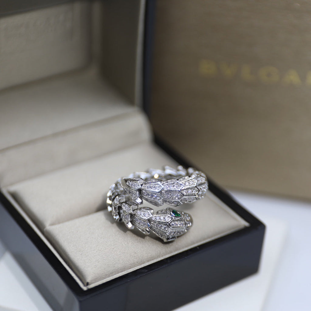Bvlgari Serpenti Tubolari Ring - 18K White Gold