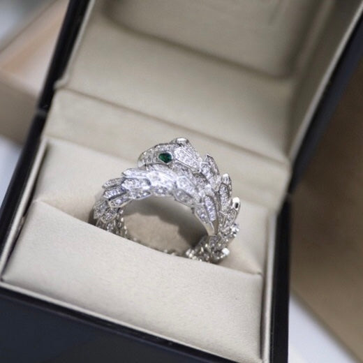 Bvlgari Serpenti Tubolari Ring - 18K White Gold