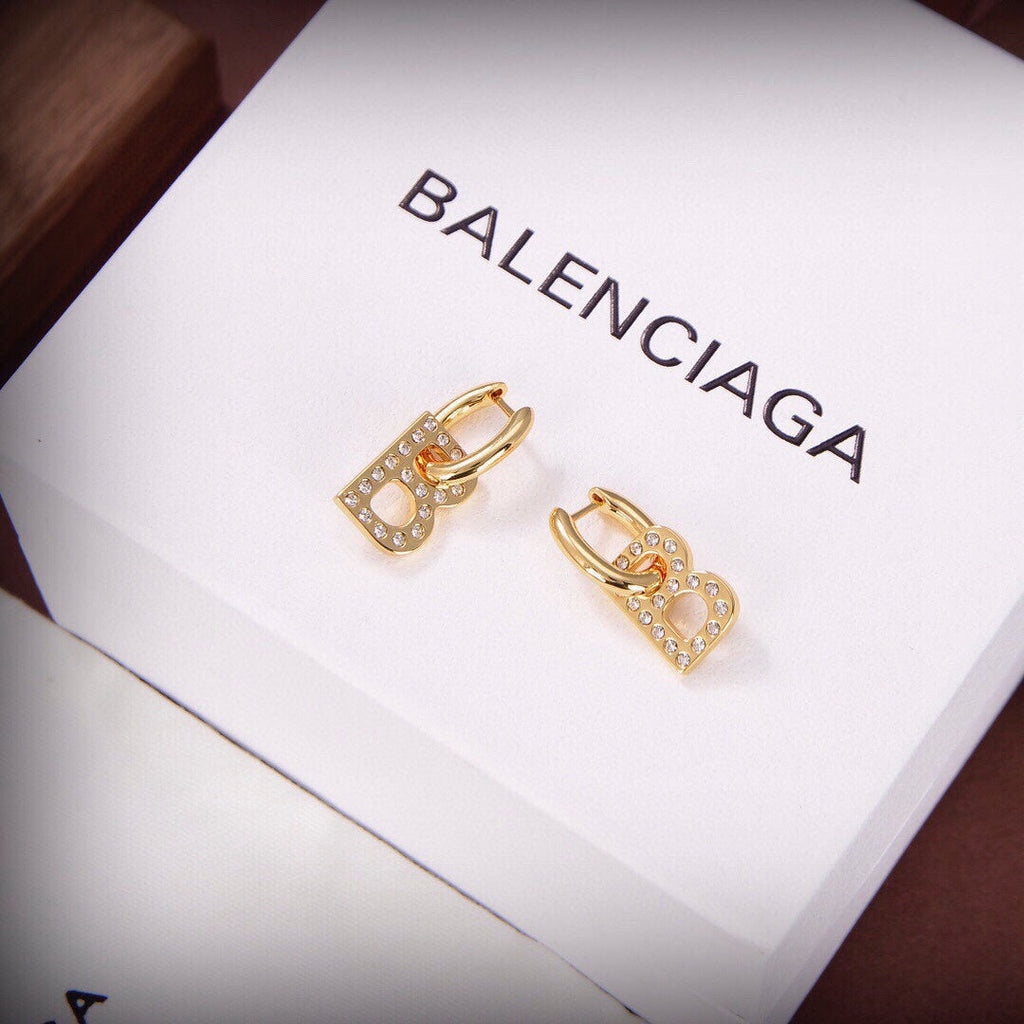 Balenciaga Chain XS Earrings - 18K Yellow Gold