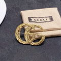 Gucci Double G Brooch