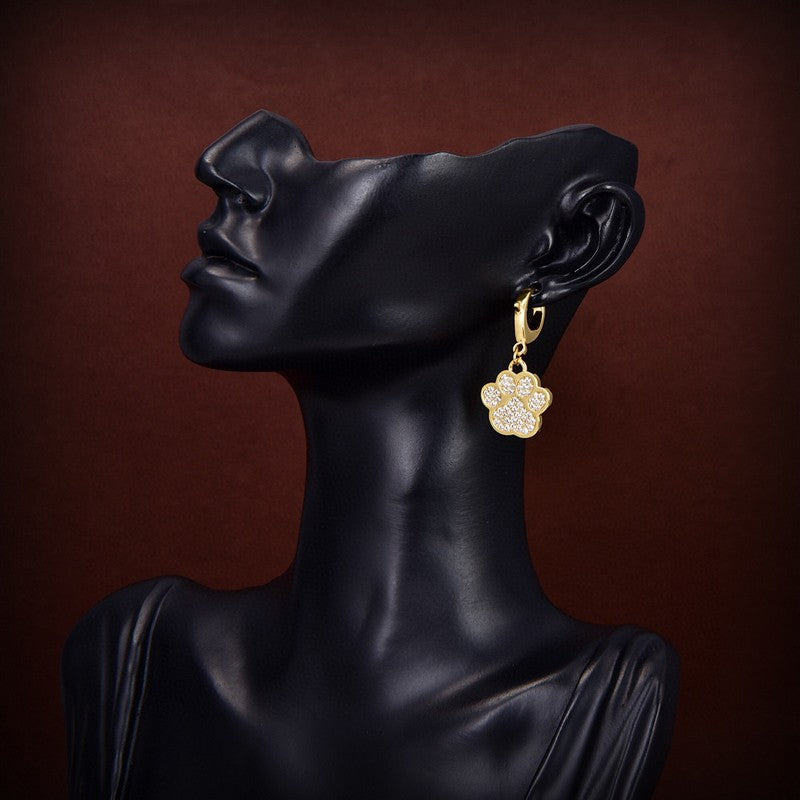 Balenciaga Diamond Earrings - 18K Yellow Gold
