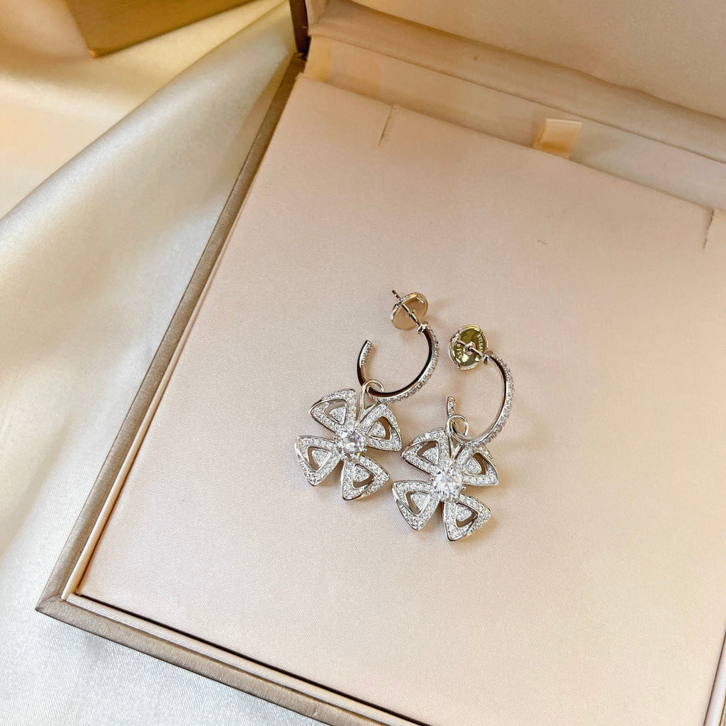 Bvlgari Fiorever Earrings - 18K White Gold