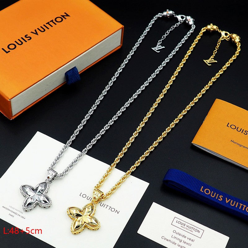 Louis Vuitton Flower Studs Necklace