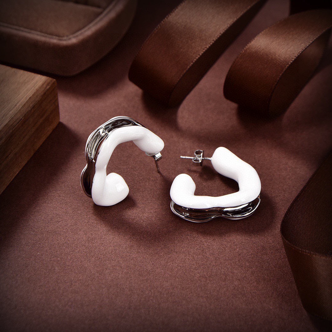 Bvlgari Color Earrings - 18K White Gold