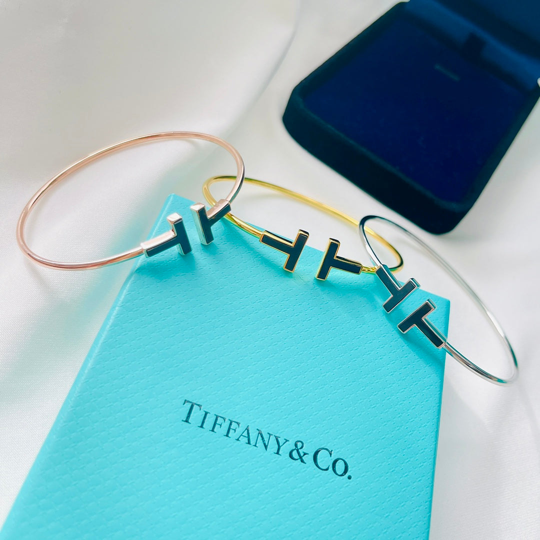 Tiffany Black Bracelet - 18K Gold