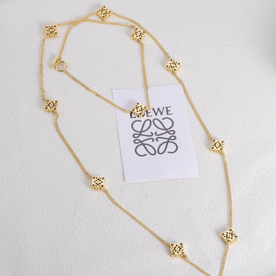 LOEWE Anagram Long Necklace
