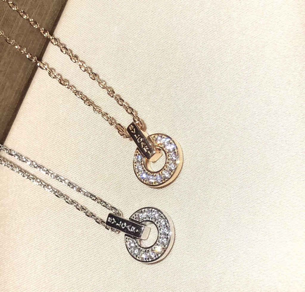 Bvlgari Moissanite Necklace - 18K Gold