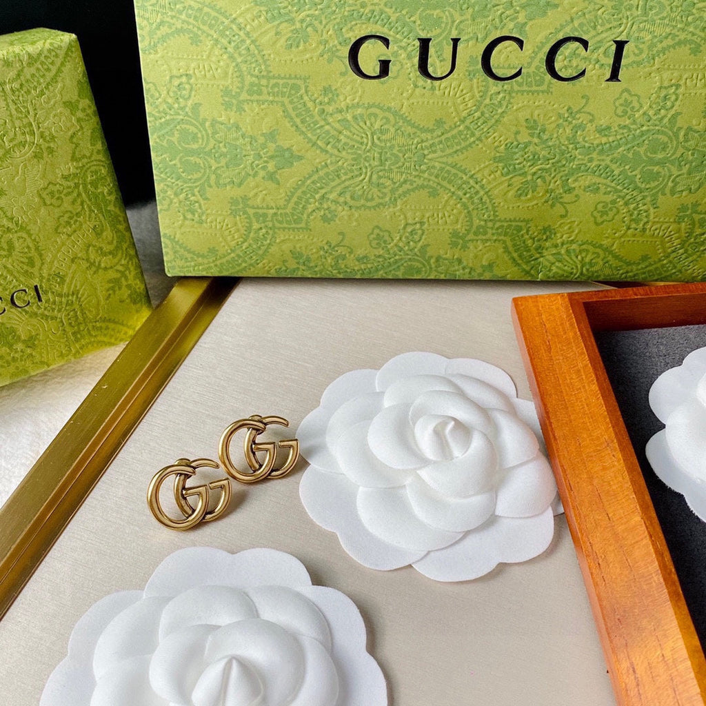 Gucci Double G Earrings - 18K Yellow Gold