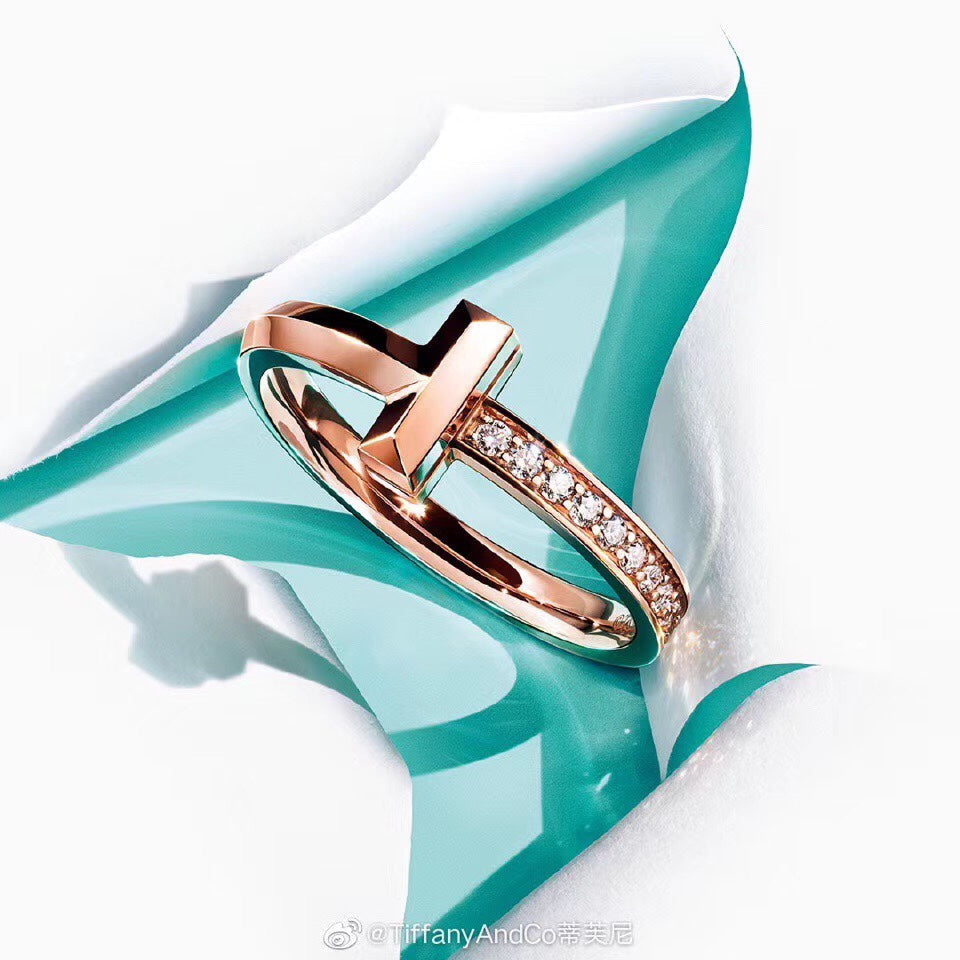 Tiffany T1 Moissanite Ring - 3.5 mm Width - 18K Gold