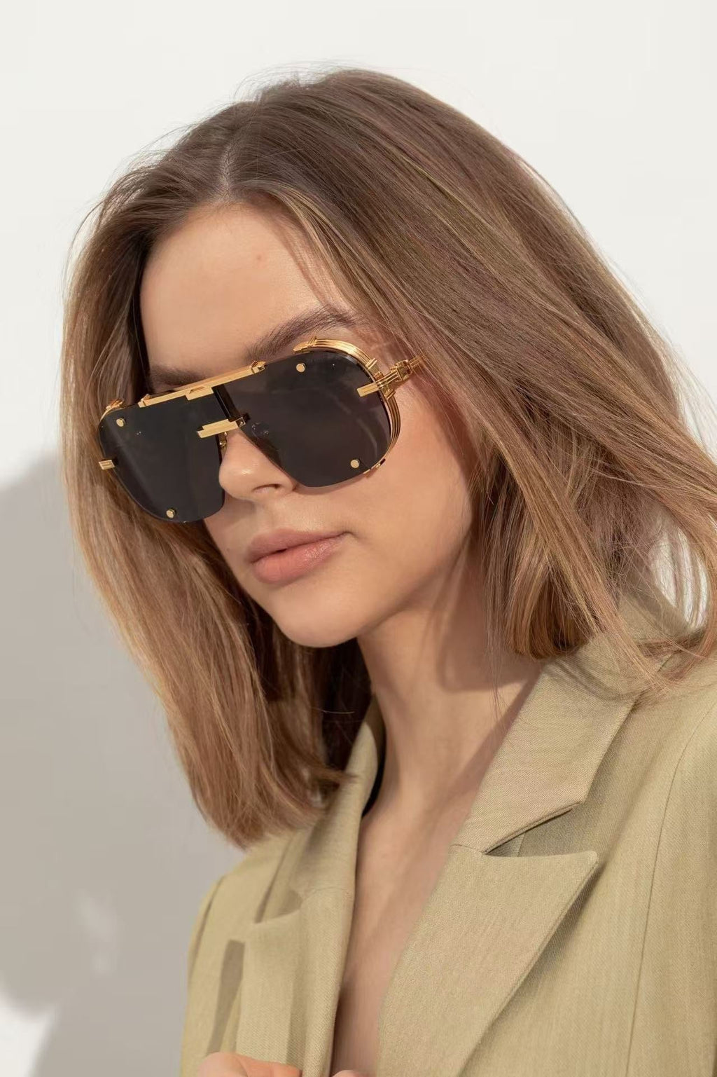 Balmain BPS-271-63//BLK-GLD Sunglasses