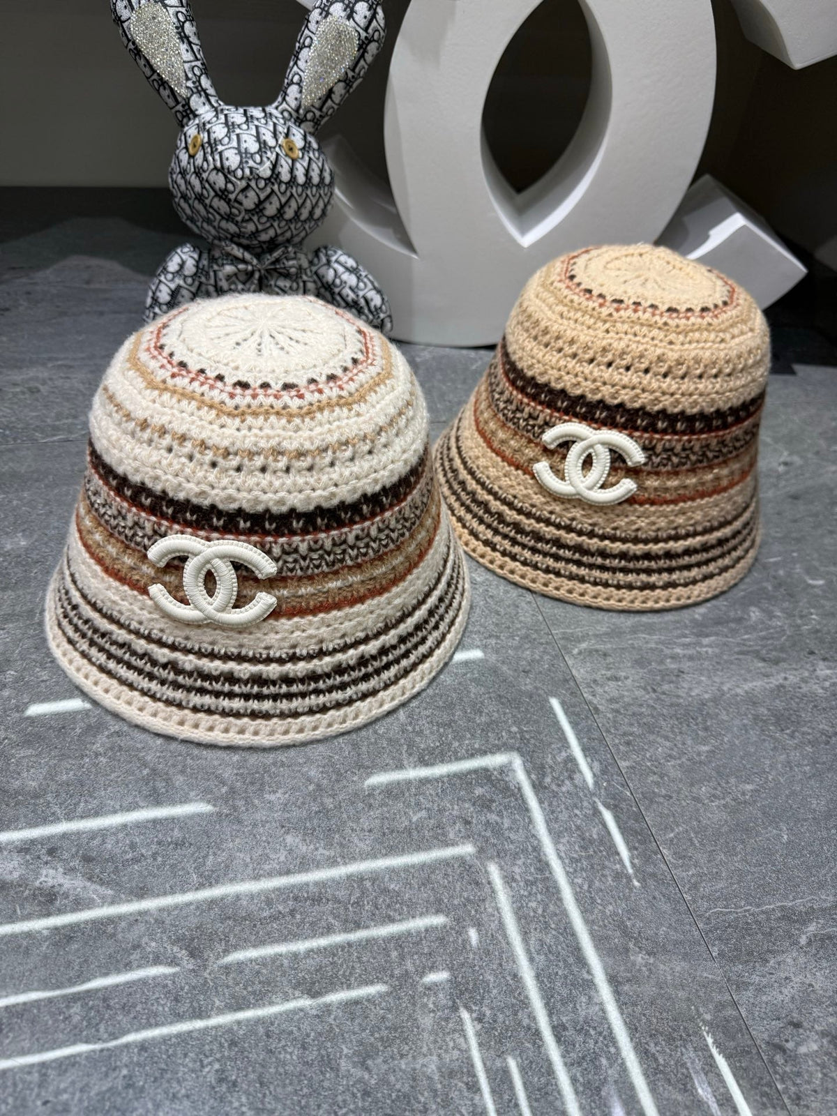 Chanel Knitted Wool Bucket Hat
